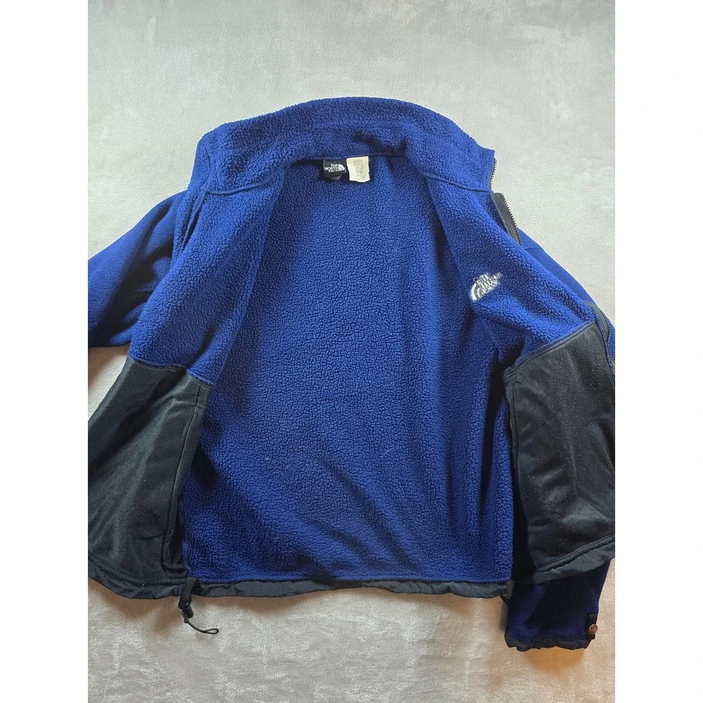 Vintage The North‎ Face Fleece Jacket Mens M Blue Full Zip Season 17 90s *Read